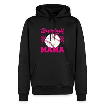 Baseball Mama Maman en détresse pour la fête des mères - Sweat à capuche Premium bio Homme - noir - Devant - Nico (187cm)