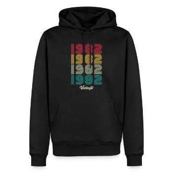 42 Jahre alter Jahrgang 1982 Limitierte Auflage 42. - Männer Premium Bio Hoodie - Schwarz - Vorne - Nico (187cm)