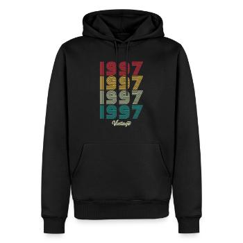27 Jahre alter Jahrgang 1997 Limited Edition 27. - Männer Premium Bio Hoodie - Schwarz - Vorne - Nico (187cm)