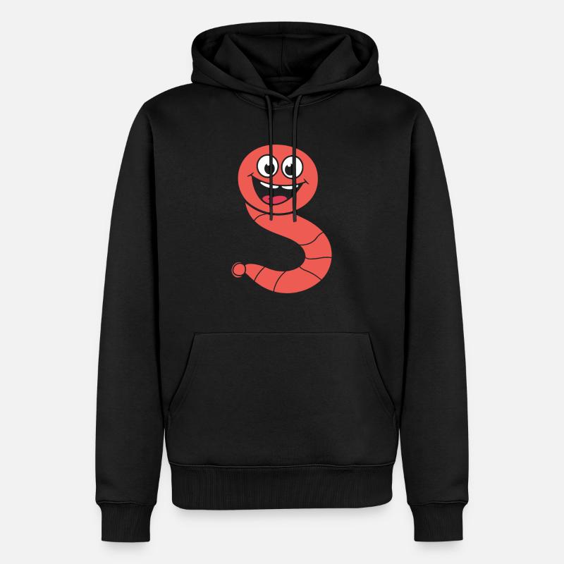 ver de terre - Sweat à capuche Premium bio Homme - noir