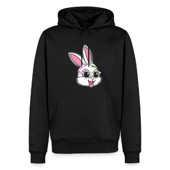 Ostern süßes Häschen Osterhase - Männer Premium Bio Hoodie - Schwarz - Vorne - Nico (187cm)