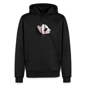 Panda Ours Origami Panda japonais - Sweat à capuche Premium bio Homme - noir - Devant - Nico (187cm)