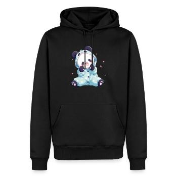 Panda Bear Pyjama Panda Géant Japonais - Sweat à capuche Premium bio Homme - noir - Devant - Nico (187cm)