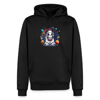 Pandabär Astronaut Japanischer Riesenpanda - Männer Premium Bio Hoodie - Schwarz - Vorne - Nico (187cm)