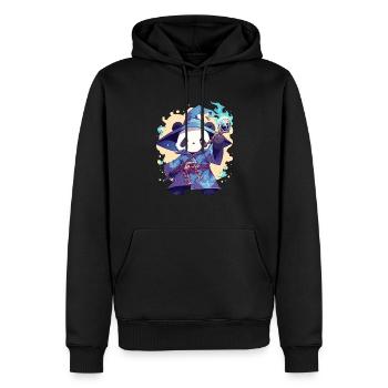 Panda Bear Wizard Panda géant japonais - Sweat à capuche Premium bio Homme - noir - Devant - Nico (187cm)
