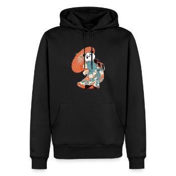 Pandabär Geisha Japanischer Riesenpanda - Männer Premium Bio Hoodie - Schwarz - Vorne - Nico (187cm)