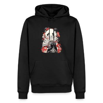 Pandabär Geisha Japanischer Riesenpanda - Männer Premium Bio Hoodie - Schwarz - Vorne - Nico (187cm)