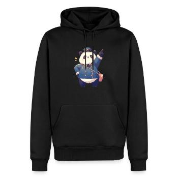 Pandabär Japanischer Shinkansen Riesenpanda - Männer Premium Bio Hoodie - Schwarz - Vorne - Nico (187cm)