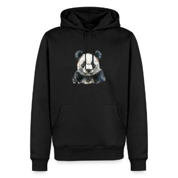 Panda Bear Japanese Giant Panda - Men’s Premium Organic Hoodie - black - Front - Nico (187cm)