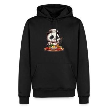 Pandabär-Ramen Japanischer Riesenpanda - Männer Premium Bio Hoodie - Schwarz - Vorne - Nico (187cm)