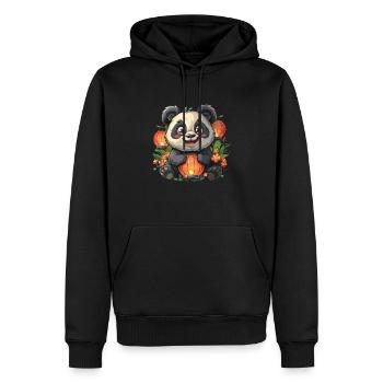 Pandabär-Laternenfest Japanischer Riesenpanda - Männer Premium Bio Hoodie - Schwarz - Vorne - Nico (187cm)