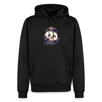 Pandabär Shinkansen-Kondukteur Japanischer Riesenp - Männer Premium Bio Hoodie - Schwarz - Vorne - Nico (187cm)