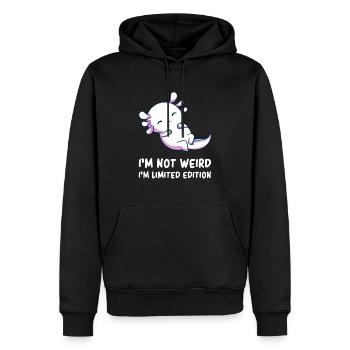 Axolotl - Axolotl mignon - Axolotl amusant - Jeu de mots Axolotl - Sweat à capuche Premium bio Homme - noir - Devant - Nico (187cm)