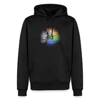 Une fierté d’amour - Sweat à capuche Premium bio Homme - noir - Devant - Nico (187cm)