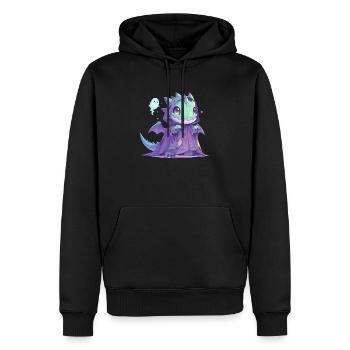 Drache Geist Halloween Drache Kinder - Männer Premium Bio Hoodie - Schwarz - Vorne - Nico (187cm)