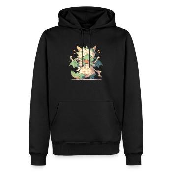 Dragon Maman Halloween Dragon Enfants - Sweat à capuche Premium bio Homme - noir - Devant - Nico (187cm)
