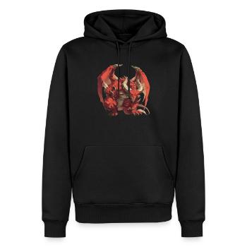 Dragon Devil Halloween Dragon Enfants - Sweat à capuche Premium bio Homme - noir - Devant - Nico (187cm)