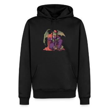 Dragon Vampire Halloween Dragon Enfants - Sweat à capuche Premium bio Homme - noir - Devant - Nico (187cm)