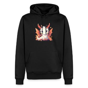Dragon Automne Thanksgiving Dragon Enfants - Sweat à capuche Premium bio Homme - noir - Devant - Nico (187cm)