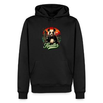 Ganjabär Legalisierung Kiffer - Männer Premium Bio Hoodie - Schwarz - Vorne - Nico (187cm)