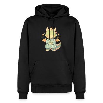 Pyjama Dragon Kawaii Dragon Enfants - Sweat à capuche Premium bio Homme - noir - Devant - Nico (187cm)