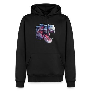 Dragon Zombie Halloween Dragon Enfants - Sweat à capuche Premium bio Homme - noir - Devant - Nico (187cm)