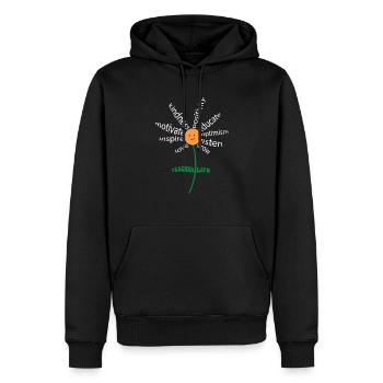 Lehrerleben - Lehre, Liebe, inspiriere Lehrer - Männer Premium Bio Hoodie - Schwarz - Vorne - Nico (187cm)
