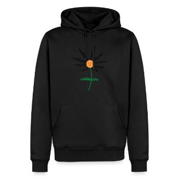 Teach Love Inspire Teachers Inspirational Teacher - Men’s Premium Organic Hoodie - black - Front - Nico (187cm)