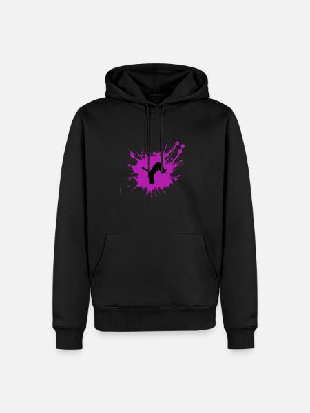 Splash Parkour TShirt - Men’s Premium Organic Hoodie - black