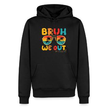 Mignon Fin D’année Scolaire Bruh Nous Sortons Nous Sommes Dehors - Sweat à capuche Premium bio Homme - noir - Devant - Nico (187cm)