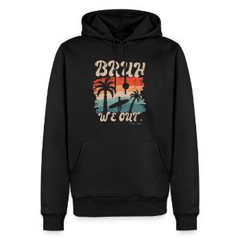 Mignon Fin D’année Scolaire Bruh Nous Sortons Nous Sommes Dehors - Sweat à capuche Premium bio Homme - noir - Devant - Nico (187cm)