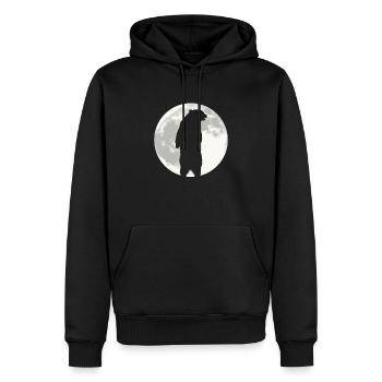Grizzlybär Halloween Braunbär - Männer Premium Bio Hoodie - Schwarz - Vorne - Nico (187cm)