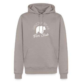 Grizzly Bear Brown Bear - Men’s Premium Organic Hoodie - taupe - Front - Nico (187cm)