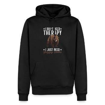 Grizzly Bear Brown Bear Bear - Men’s Premium Organic Hoodie - black - Front - Nico (187cm)