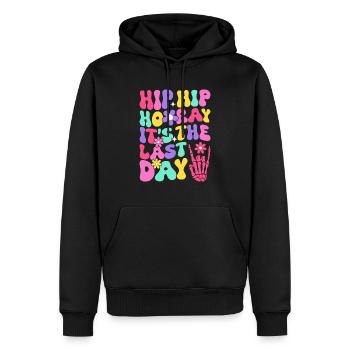 Letzter Schultag Abschluss Sommerferien Schüler - Männer Premium Bio Hoodie - Schwarz - Vorne - Nico (187cm)