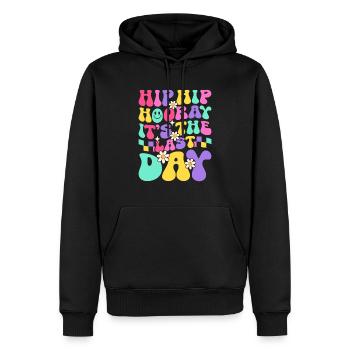 Letzter Schultag Abschluss Sommerferien Schüler - Männer Premium Bio Hoodie - Schwarz - Vorne - Nico (187cm)