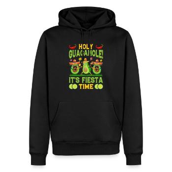 Avocado Holy Guacamole Mexikanisch Fiesta - Männer Premium Bio Hoodie - Schwarz - Vorne - Nico (187cm)