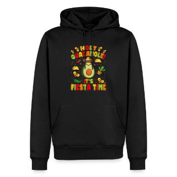 Avocado Holy Guacamole Mexikanisch Fiesta - Männer Premium Bio Hoodie - Schwarz - Vorne - Nico (187cm)