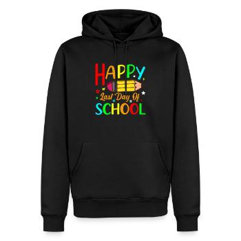 Letzter Schultag Abschluss Sommerferien Schüler - Männer Premium Bio Hoodie - Schwarz - Vorne - Nico (187cm)