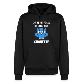 Netter Humor - Männer Premium Bio Hoodie - Schwarz - Vorne - Nico (187cm)