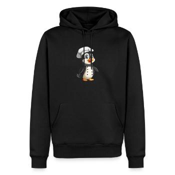 Pingouin Kawaii Pingouin Mignon - Sweat à capuche Premium bio Homme - noir - Devant - Nico (187cm)