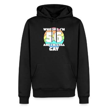 Lustige Gay Pride - 56. Geburtstag 56 BDay Lesbe - Männer Premium Bio Hoodie - Schwarz - Vorne - Nico (187cm)