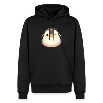 Pingouin Kawaii Pingouin Mignon - Sweat à capuche Premium bio Homme - noir - Devant - Nico (187cm)