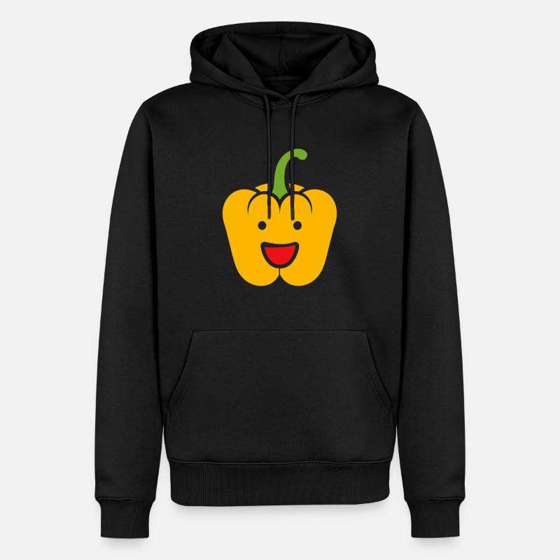 Pfeffer - Männer Premium Bio Hoodie - Schwarz