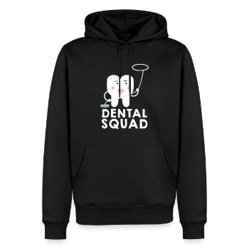 Dental Squad Dental Assistant Dentist Student - Männer Premium Bio Hoodie - Schwarz - Vorne - Nico (187cm)