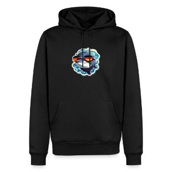 Delfin, Allemagne, Football - Sweat à capuche Premium bio Homme - noir - Devant - Nico (187cm)