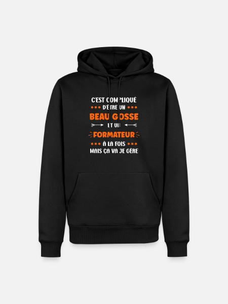 Formateur - Sweat à capuche Premium bio Homme - noir