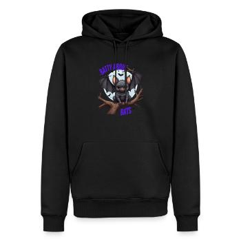 Beautiful Bats - Men’s Premium Organic Hoodie - black - Front - Nico (187cm)