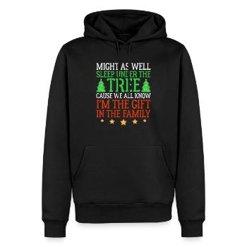 Funny Christmas Pajamas Girls X-mas Christmas Gag - Männer Premium Bio Hoodie - Schwarz - Vorne - Nico (187cm)