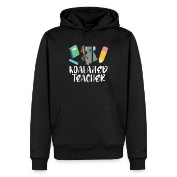 Koalafied Teacher Proud School Teacher Koala cute - Männer Premium Bio Hoodie - Schwarz - Vorne - Nico (187cm)